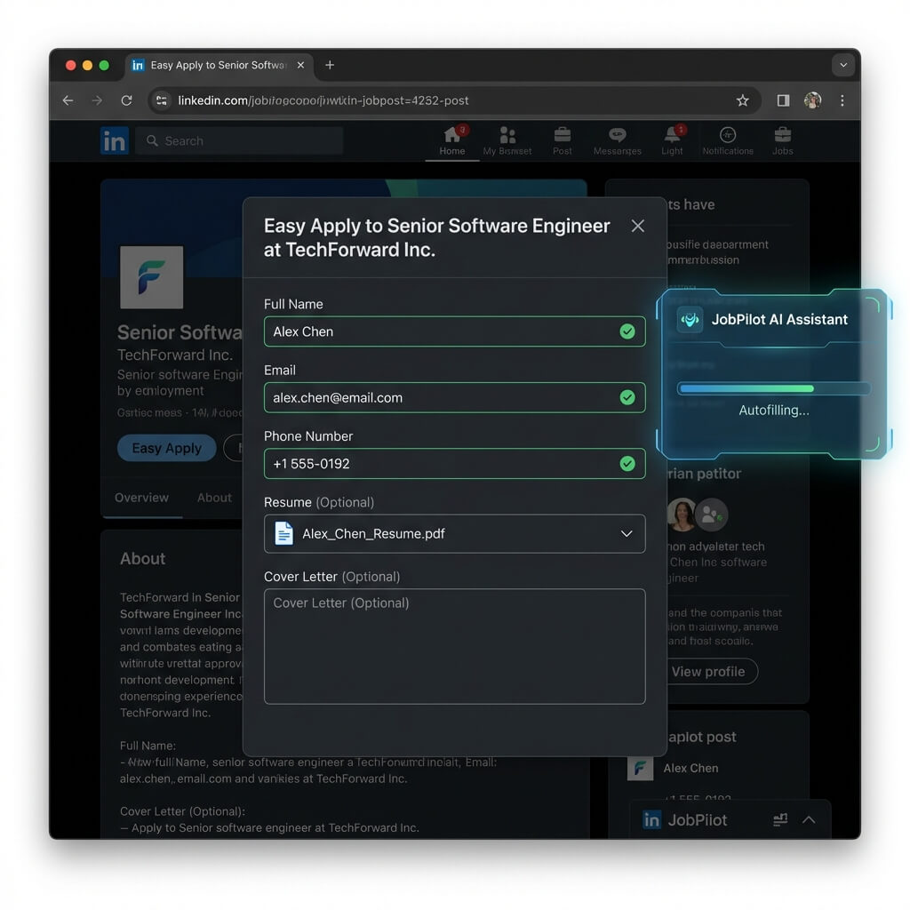 JobPilot autofill demo